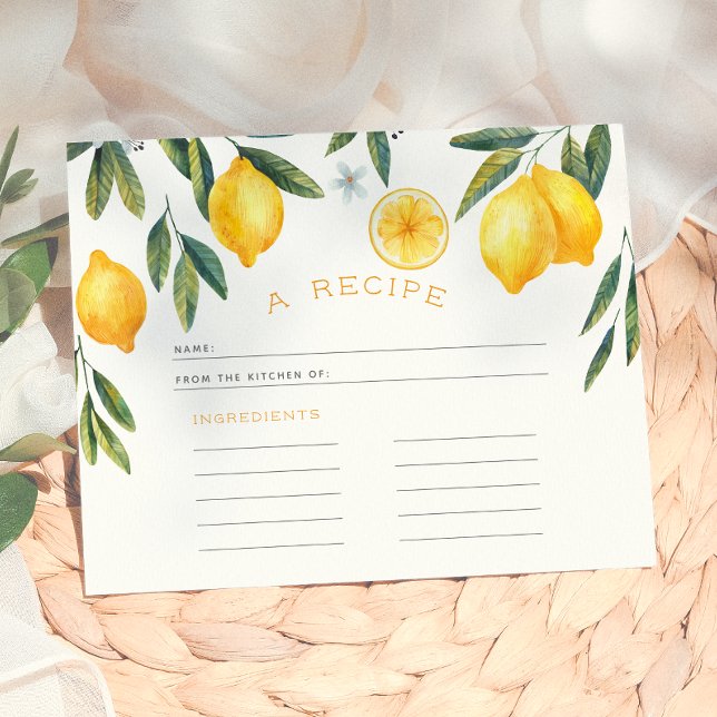 Carte de recette Main Squeeze pour enterrement de  (Créateur téléchargé)