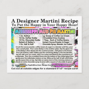 Carte de recette Martini à la crème glacée Mississ