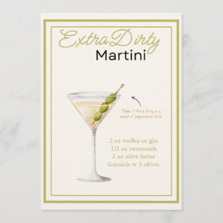 Carte de recette Martini extra sale