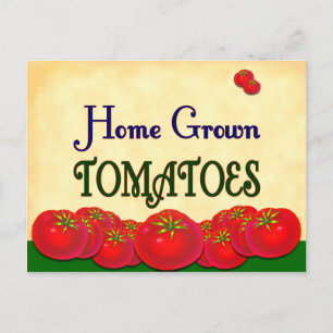 Carte de recette personnalisée à base de tomates