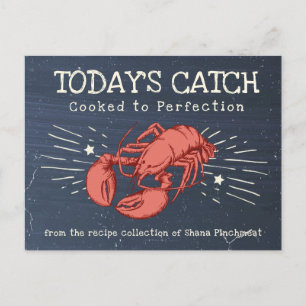 Carte de recette pour gardien de la cuisine de sal