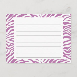 Carte de recette Zebra Stripe