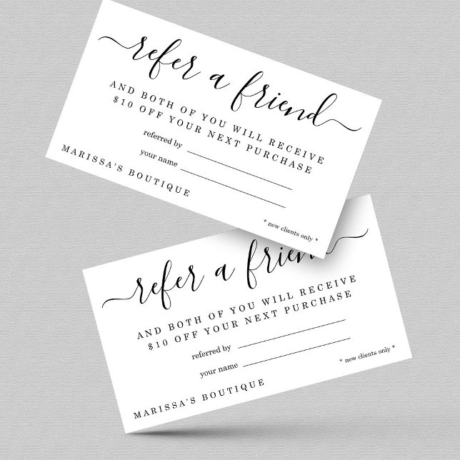 Carte de recommandation d'entreprise Carte pour re (Créateur téléchargé)