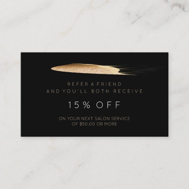 Carte de recommandation du salon Vip Parties scint (Devant)