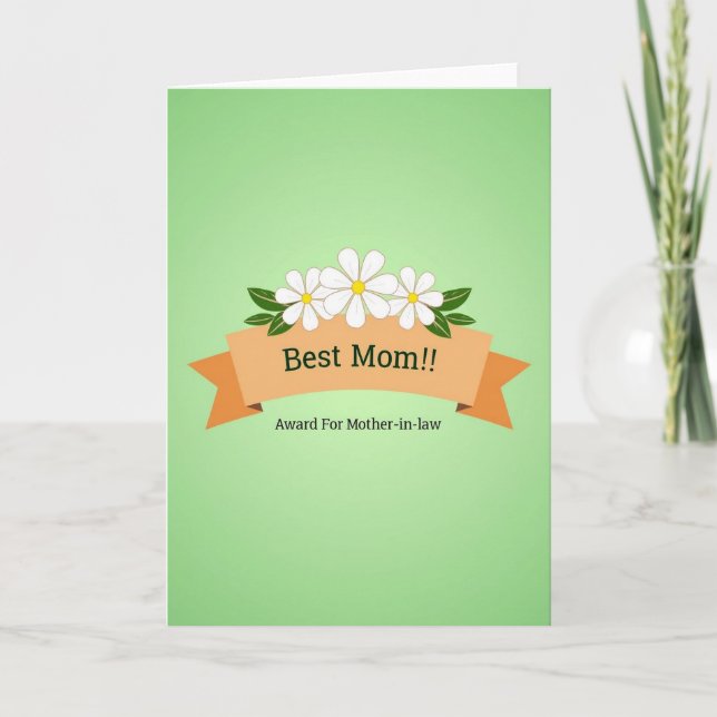 Carte de récompense des mères florales (Devant)
