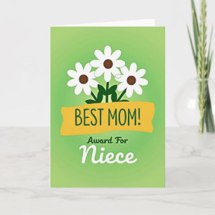 Carte de récompense Meilleure Maman Emeraude