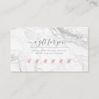 Carte de récompense PixDezines Marble Blush Pink