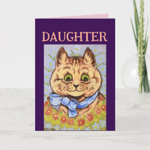 CARTE DE RECONNAISSANCE CHAT FILLE ANNIVERSAIRE