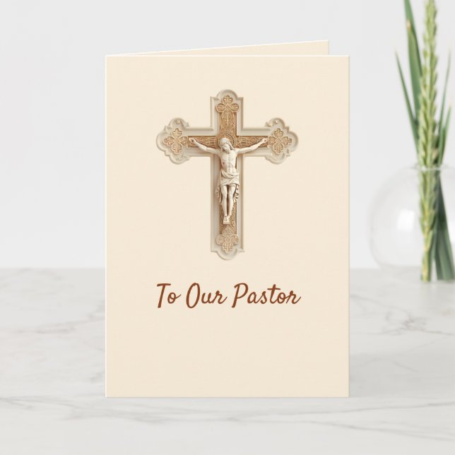 Carte de reconnaissance élégante pour un pasteur a (Devant)