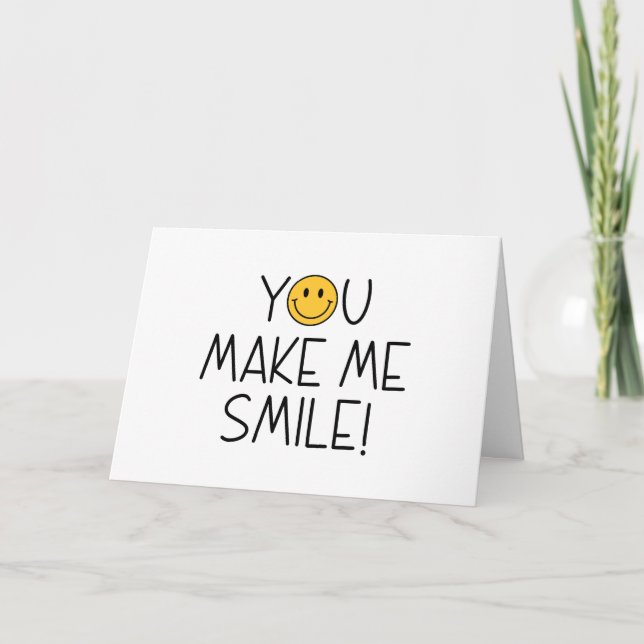 Carte de reconnaissance pour me faire sourire (Devant)