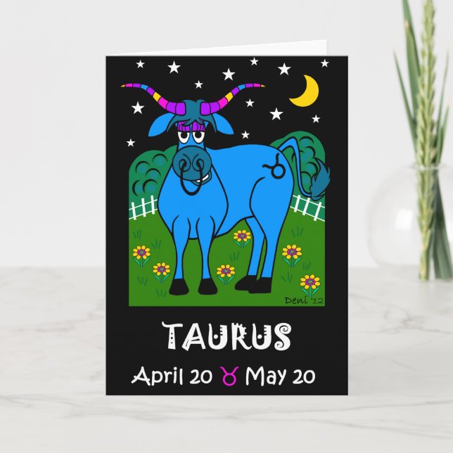 CARTE DE RÉDACTION TAURUS ZODIAC (Devant)