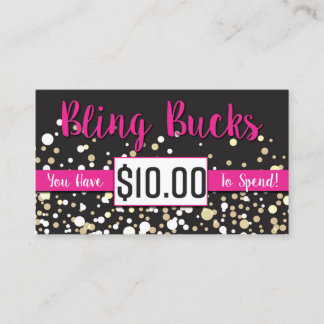 Carte De Réduction $10 mâles de Bling