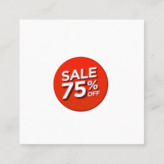 Carte de réduction 75% de réduction