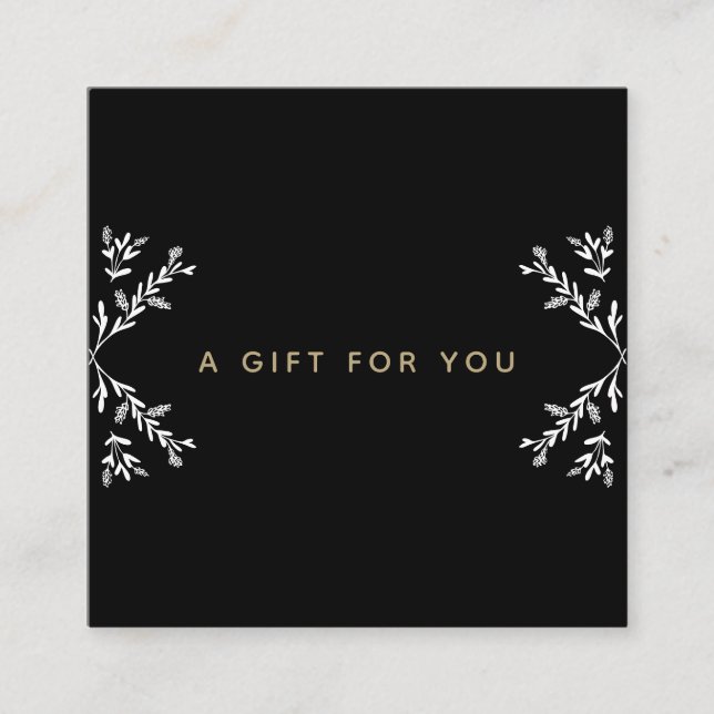 Carte De Réduction Appréciation du client noir et blanc (Devant)