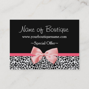 Carte De Réduction Bon à la mode de remise de ruban de rose