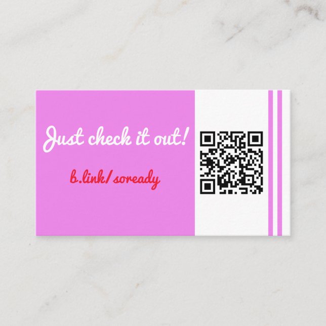 Carte De Réduction Brochure de code QR - Dimensionnement DL (Devant)