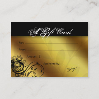 Carte De Réduction Cadre floral de papillon d'or de spa de