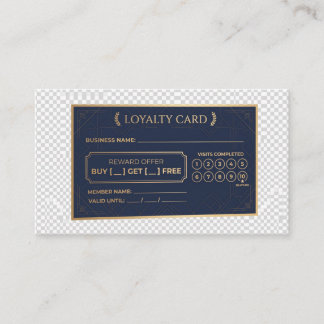 Carte De Réduction "Carte de fidélité personnalisable vierge pour l'e