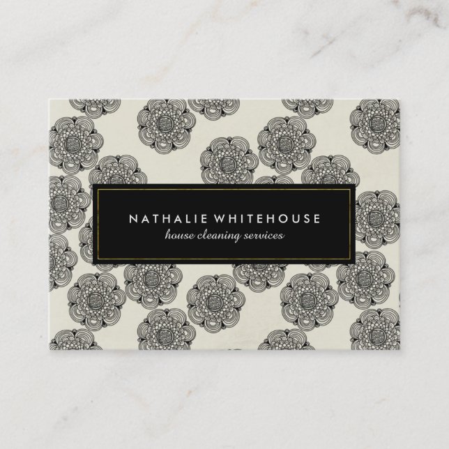 Carte De Réduction Certificat-prime floral personnalisable chic (Devant)