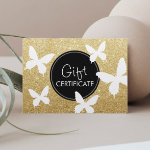 Carte De Réduction Certificat-primes de luxe de papillons de parties
