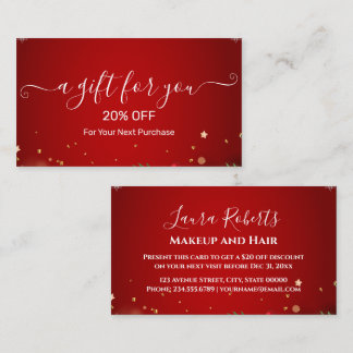 Carte De Réduction Christmas Discount Card – Festive Holiday Savings
