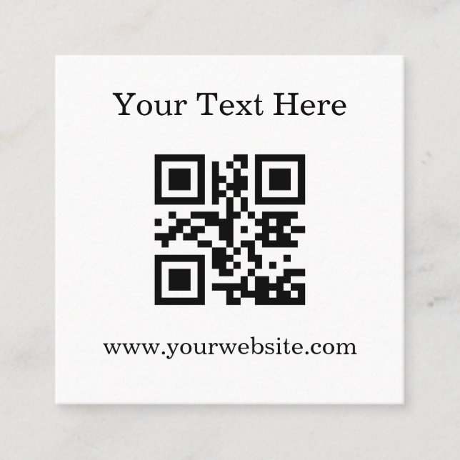 Carte De Réduction Code QR promotionnel d'entreprise (Devant)