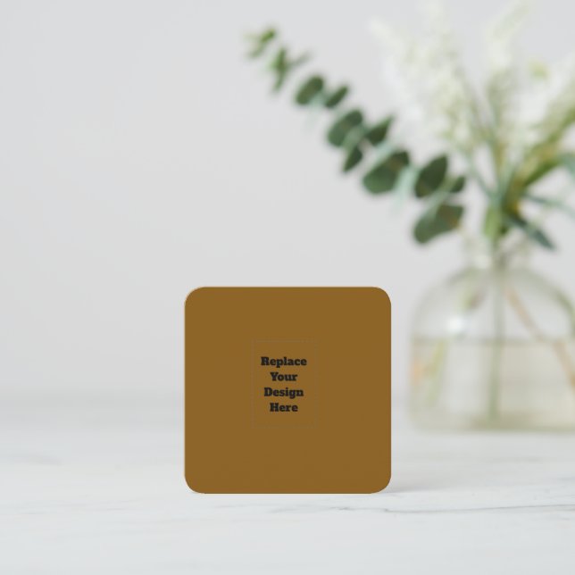 Carte De Réduction Créez Votre Propre Brun (Debout devant)