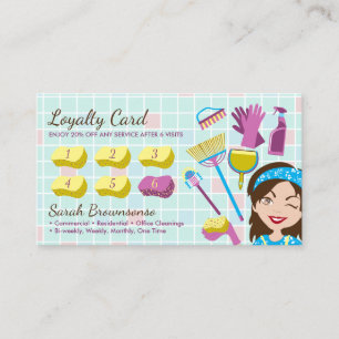 Carte De Réduction Dames de service de nettoyage Soldes Cadeaux