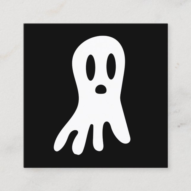 Carte De Réduction Fantômes d'Halloween foncé (Devant)