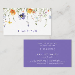 Carte De Réduction Fleur sauvage