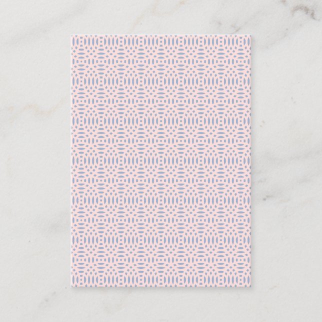 Carte De Réduction formes circulaires motif sans couture (Devant)
