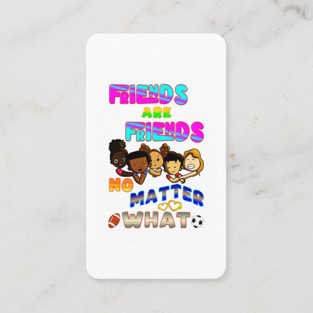 Carte De Réduction Friends Are Friends No Matter What (Devant)