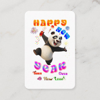 Carte De Réduction Happy New Year Turn Over A New Leaf