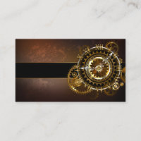Horloge Steampunk avec des engrenages anciens