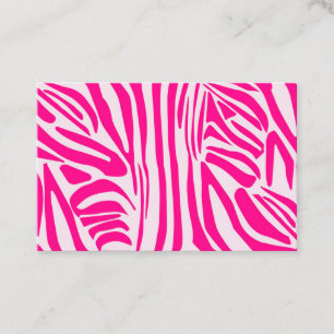 Carte De Réduction Impression zèbre rose