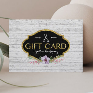 Carte De Réduction Liste de cheveux Vintage Salon de cheveux Certific