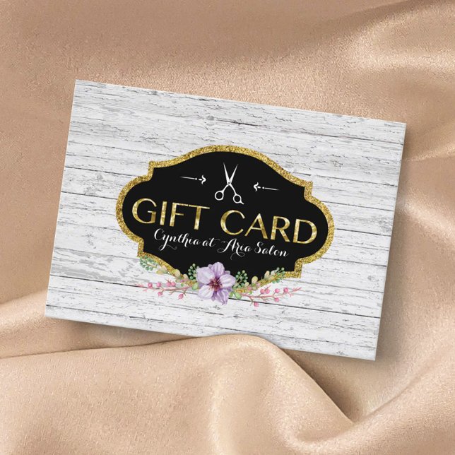 Carte De Réduction Liste de cheveux Vintage Salon de cheveux Certific (Créateur téléchargé)