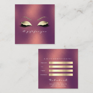 Carte De Réduction L'or d'en cuivre de certificat-prime fouette