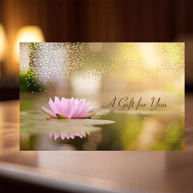 Carte De Réduction Lotus,Confettis,Spa,Massage (Créateur téléchargé)