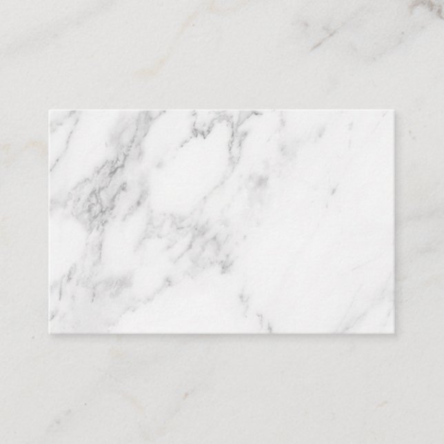 Carte De Réduction Marbre Blanc (Devant)