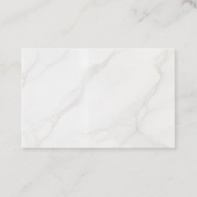 Carte De Réduction Marbre Blanc (Devant)