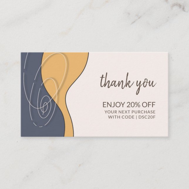 Carte De Réduction Merci pour votre fidélité professionnelle (Devant)