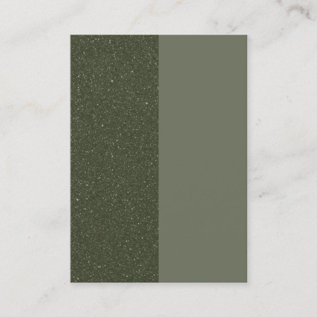 Carte de réduction moderne Split Moss Green - Pers (Devant)