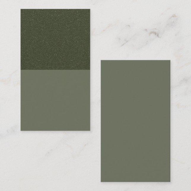 Carte de réduction Moss Green Split moderne - Pers (Devant / Derrière)