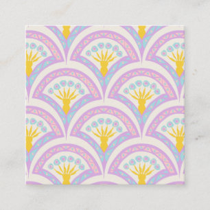 Carte De Réduction Motif en coquille de couleur pastel