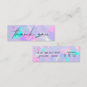 carte de réduction opale violet gemstone