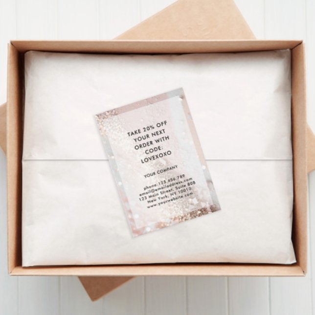 Carte de réduction Parties scintillant moderne (Créateur téléchargé)