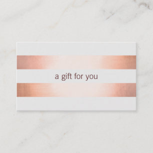 Carte De Réduction Peinture rose en cuivre look beauté GiftCard