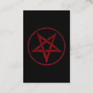 Carte De Réduction Pentagramme du Diable Rouge