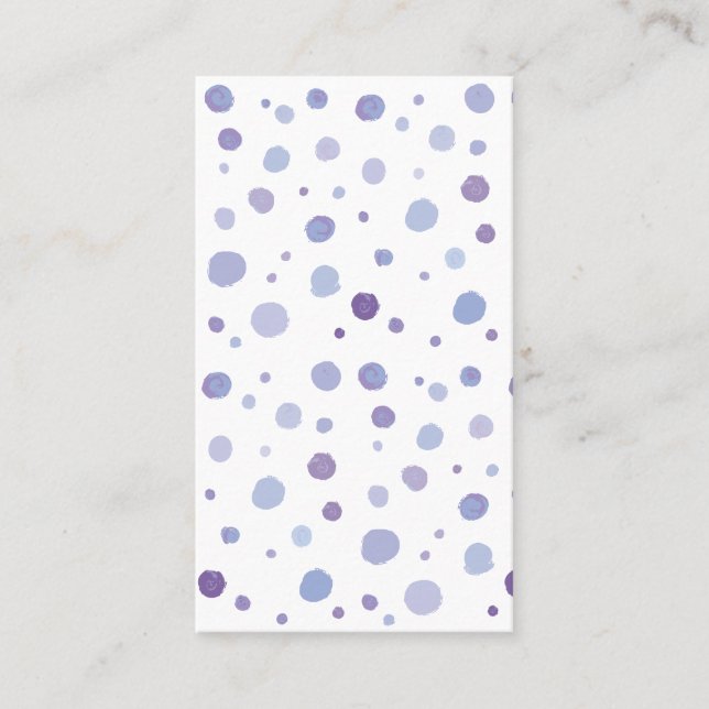 Carte De Réduction pois peints à la main (Devant)